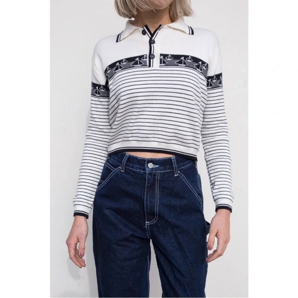 Brandy Melville Alisha Sail Boat Sweater - Picture 2 of 2